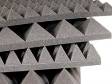 Pannelli fonoassorbenti piramidali in poliuretano - scatola