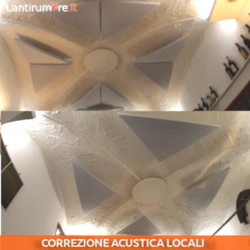 Correzione acustica ristorante O Pazzariello a Roma