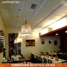 Correzione acustica pasticceria Osteria Poerio Roma