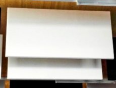 Pannello fonoassorbente bianco in poliestere stirato 60x120 cm - min 4 pz