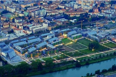 Vista dall&#039;Alto del progetto del quartiere &quot;Le Albere&quot; di Renzo Piano