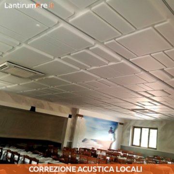 Correzione acustica pasticceria Ristorante Graziella Fiumicino